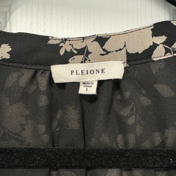 Anthropologie Pleione Tie Neck Blouse - Picture 2 of 6